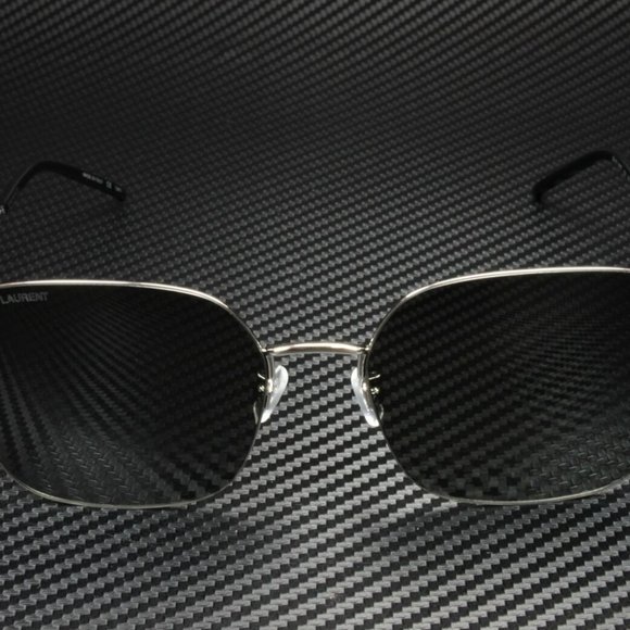 Saint Laurent Women\'s Silver and Grey Sunglasses!